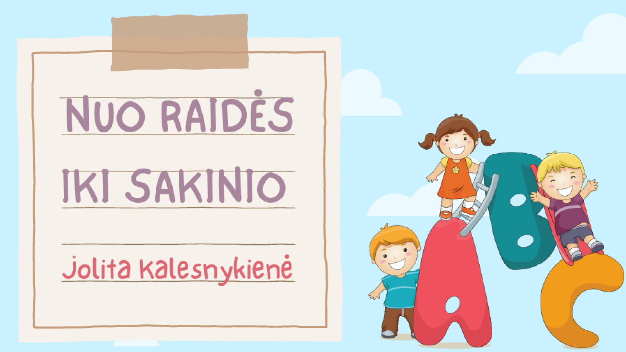 Nuo raidės iki sakinio