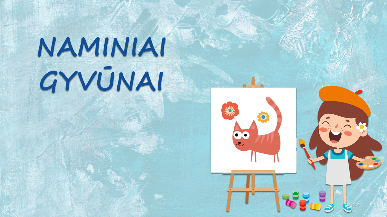 Naminiai gyvūnai. Dailė