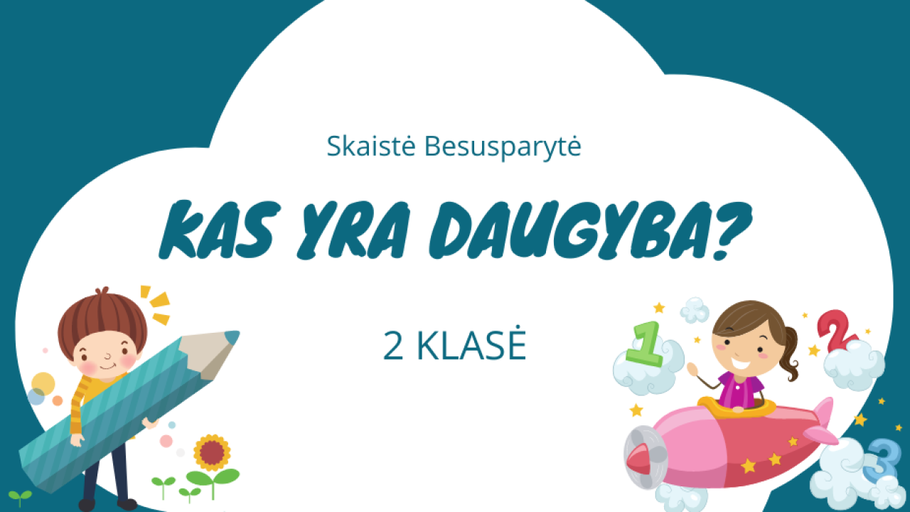 Kas yra daugyba? 2 klasė